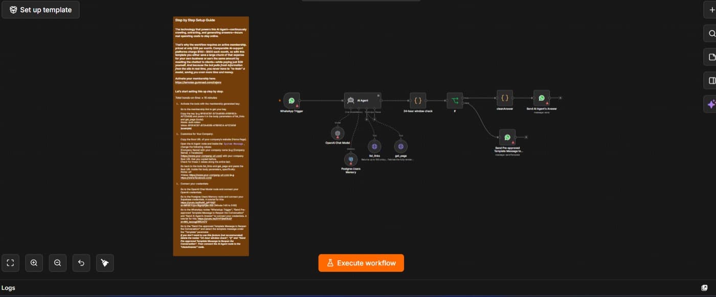 AI Customer Support Agent — build screenshot