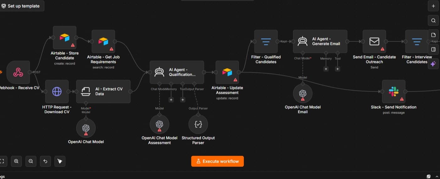 AI Recruitment Automation — build screenshot