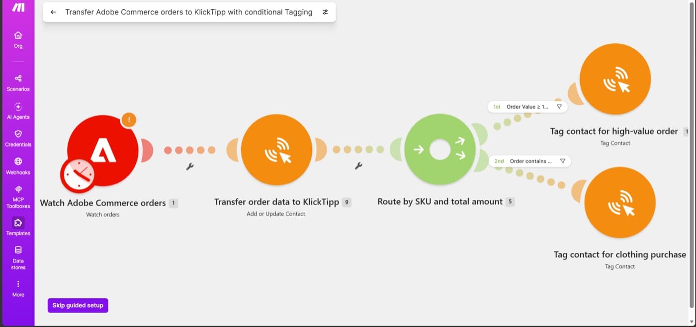 Adobe Commerce Data Sync — build screenshot