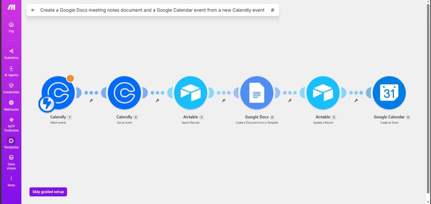 Meeting Notes & Action Items — build screenshot