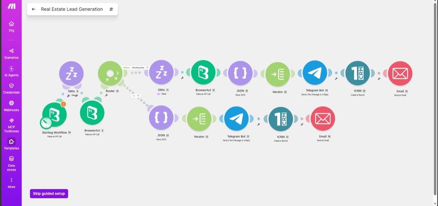 Real Estate Lead Generation — build screenshot